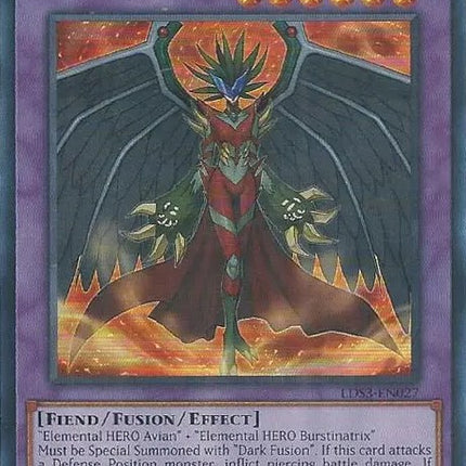 Evil HERO Inferno Wing (Blue) [LDS3-EN027] Ultra Rare