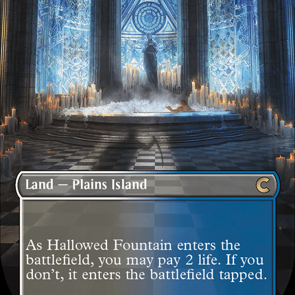 Hallowed Fountain (Borderless) [Ravnica: Clue Edition]