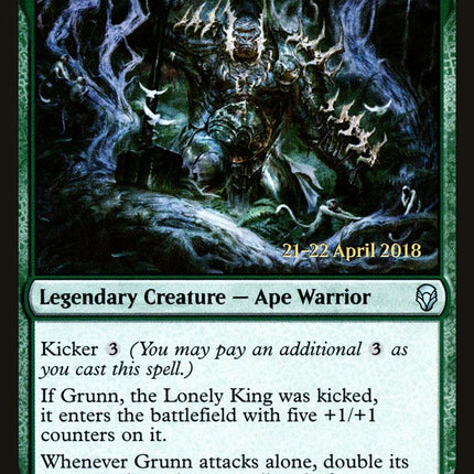 Grunn, the Lonely King [Dominaria Prerelease Promos]