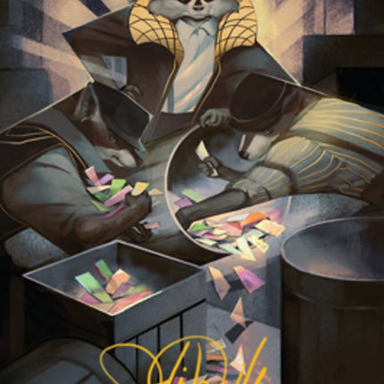 Masked Bandits Art Card (Gold-Stamped Signature) [Streets of New Capenna Art Series]