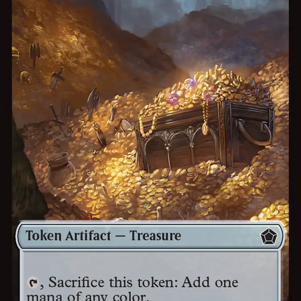 Dragon (0009) // Treasure Double-Sided Token [Foundations Commander Tokens]