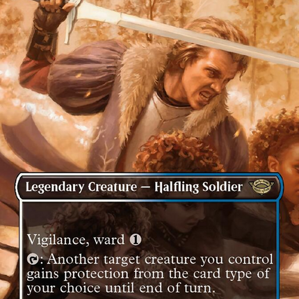 Pippin, Guard of the Citadel (Borderless Alternate Art) [The Lord of the Rings: Tales of Middle-Earth]