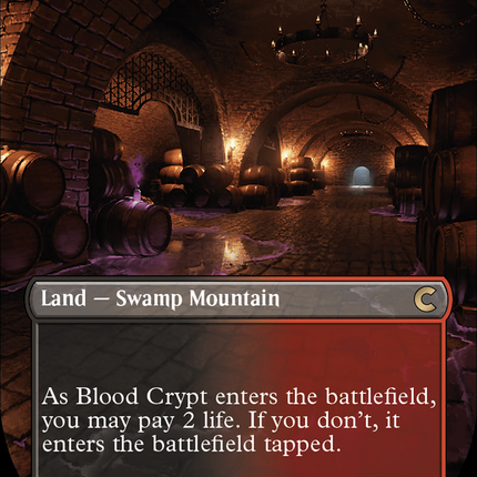 Blood Crypt (Borderless) [Ravnica: Clue Edition]