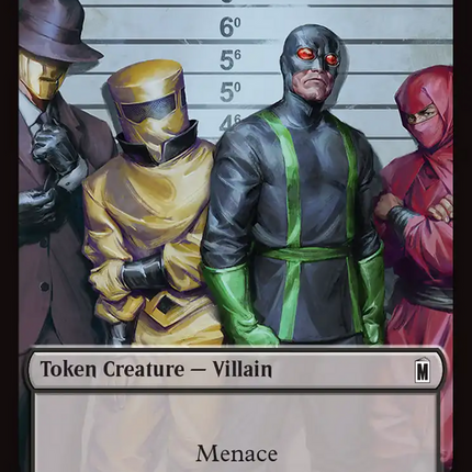 Shapeshifter (018) // Villain (025) Double-Sided Token (Surge Foil) [Marvel Super Heroes Commander Tokens]