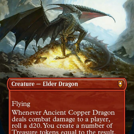 Ancient Copper Dragon (Borderless Alternate Art) [Commander Legends: Battle for Baldur's Gate]