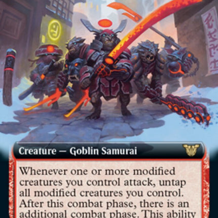 Akki Battle Squad (Extended Art) [Kamigawa: Neon Dynasty Commander]