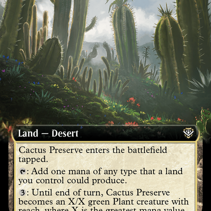 Cactus Preserve (Extended Art) [Outlaws of Thunder Junction Commander]