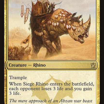 Siege Rhino [Khans of Tarkir]