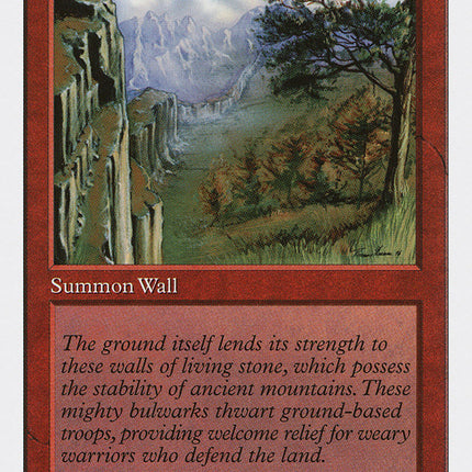 Wall of Stone [Fifth Edition]