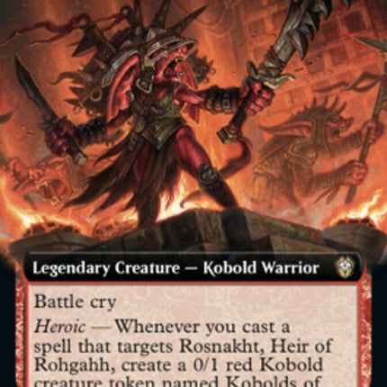 Rosnakht, Heir of Rohgahh (Extended Art) [Dominaria United Commander]