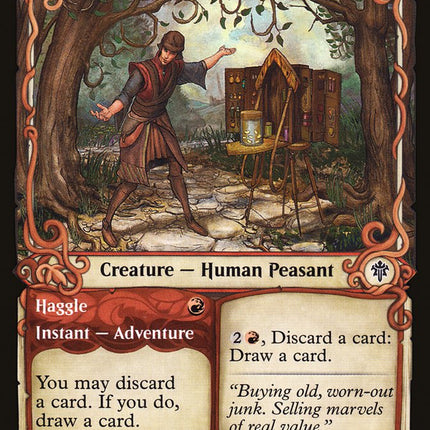 Merchant of the Vale // Haggle (Showcase) [Throne of Eldraine]