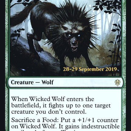 Wicked Wolf [Throne of Eldraine Prerelease Promos]