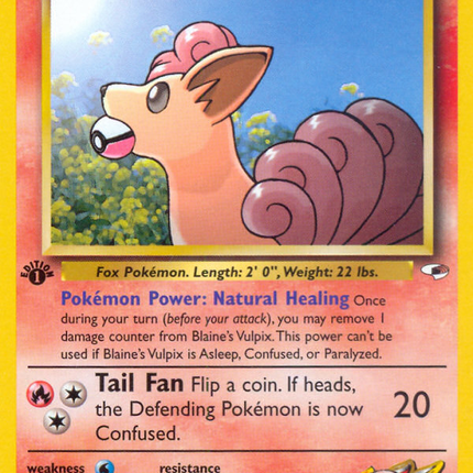Blaine's Vulpix (65/132) [Gym Heroes 1st Edition]