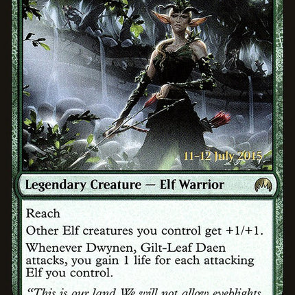 Dwynen, Gilt-Leaf Daen [Magic Origins Prerelease Promos]