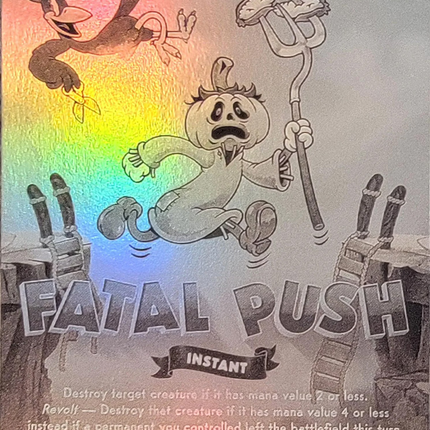 Fatal Push (0884) (Black & White Foil) [Secret Lair Drop Series]