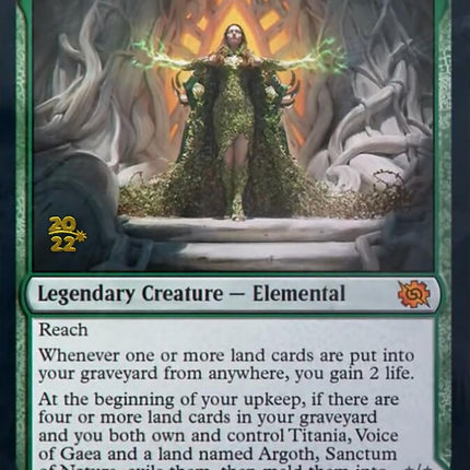 Titania, Voice of Gaea [The Brothers' War Prerelease Promos]