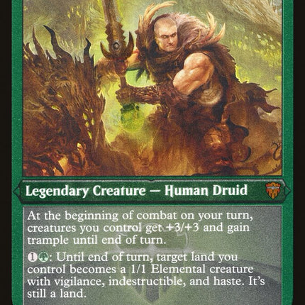 Kamahl, Heart of Krosa (Etched) [Commander Legends]