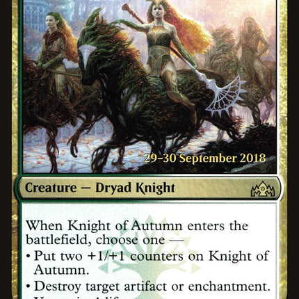 Knight of Autumn [Guilds of Ravnica Prerelease Promos]