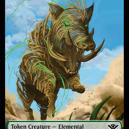 Mercenary // Elemental Double-Sided Token [Outlaws of Thunder Junction Tokens]