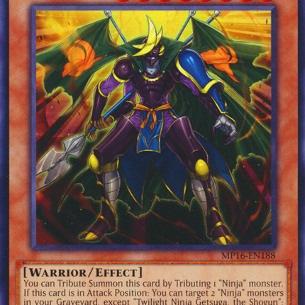 Twilight Ninja Getsuga, the Shogun [MP16-EN188] Rare