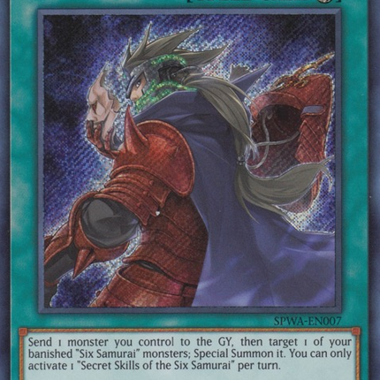 Secret Skills of the Six Samurai [SPWA-EN007] Secret Rare