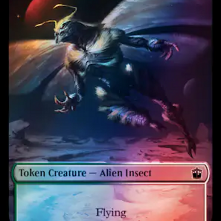 Alien Angel // Alien Insect Double-Sided Token (Surge Foil) [Doctor Who Tokens]