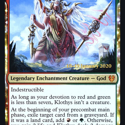 Klothys, God of Destiny [Theros Beyond Death Prerelease Promos]