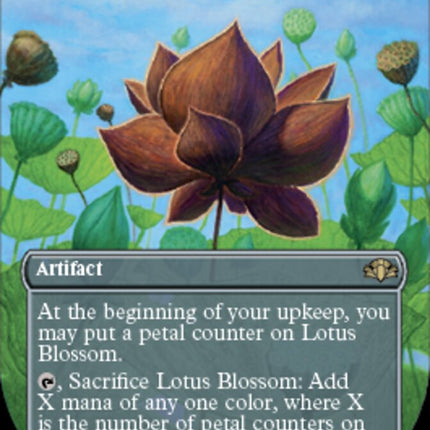 Lotus Blossom (Borderless Alternate Art) [Dominaria Remastered]