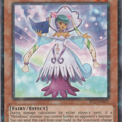 Score the Melodious Diva [SP17-EN031] Starfoil Rare