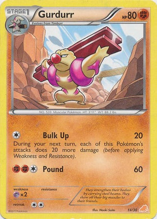 Gurdurr (14/30) [Black & White: Trainer Kit - Excadrill]