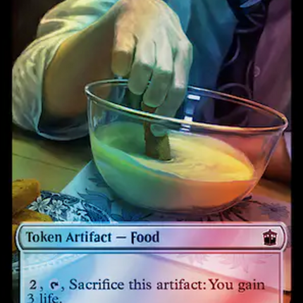 Human (0038) // Food (0058) Double-Sided Token (Surge Foil) [Doctor Who Tokens]