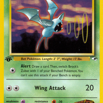Brock's Zubat (24/132) [Gym Heroes 1st Edition]
