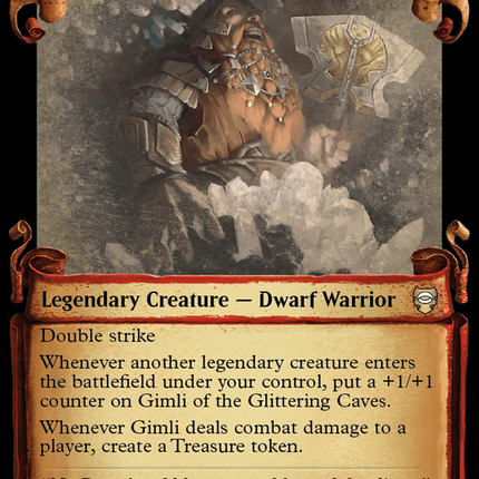 Gimli of the Glittering Caves [The Lord of the Rings: Tales of Middle-Earth Commander Showcase Scrolls]