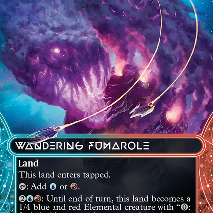 Wandering Fumarole (0135) (Borderless) (Galaxy Foil) [Edge of Eternities: Stellar Sights]