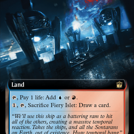 Fiery Islet (Extended Art) (Surge Foil) [Doctor Who]