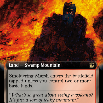 Smoldering Marsh (Extended Art) (Surge Foil) [Doctor Who]