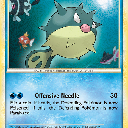 Qwilfish (50/123) [HeartGold & SoulSilver: Base Set]
