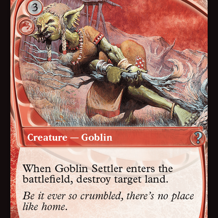 Goblin Settler (Future Sight) [Mystery Booster 2]