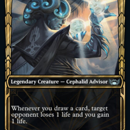 Queza, Augur of Agonies (Showcase Golden Age Gilded Foil) [Streets of New Capenna]