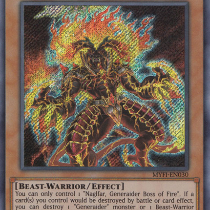 Naglfar, Generaider Boss of Fire [MYFI-EN030] Secret Rare