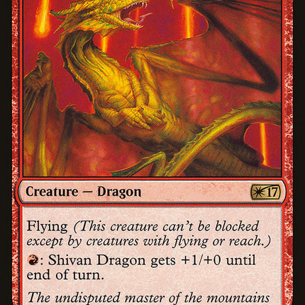 Shivan Dragon [Welcome Deck 2017]