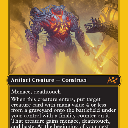 Coalstoke Gearhulk (First-Place Foil) [Aetherdrift]