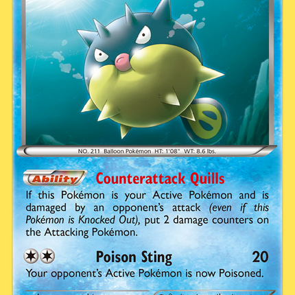 Qwilfish (21/106) [XY: Flashfire]