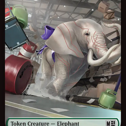 Rhino (029) // Elephant (028) Double-Sided Token (Surge Foil) [Marvel Super Heroes Commander Tokens]