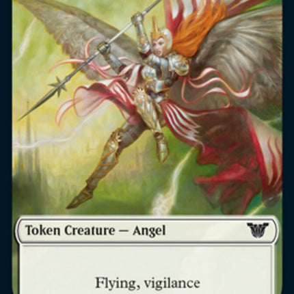 Angel // Elephant Double-Sided Token [Kamigawa: Neon Dynasty Commander Tokens]