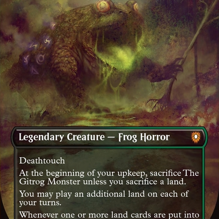The Gitrog Monster (Borderless) [Bloomburrow Commander]