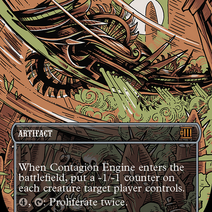 Contagion Engine (Textured Foil) [Outlaws of Thunder Junction: Breaking News]