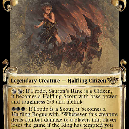 Frodo, Sauron's Bane [The Lord of the Rings: Tales of Middle-Earth Showcase Scrolls]