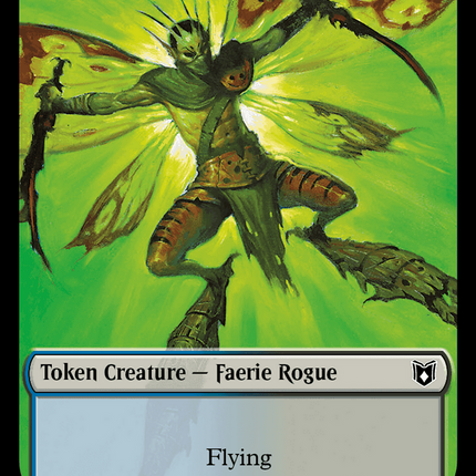 Faerie Rogue // Faerie (0016) Double-Sided Token [Wilds of Eldraine Commander Tokens]
