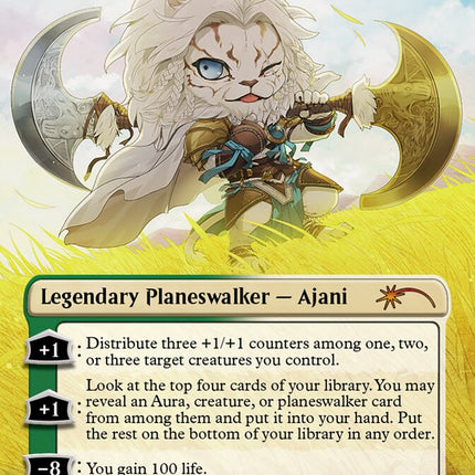 Ajani, Mentor of Heroes (Borderless) [Secret Lair Drop Series]